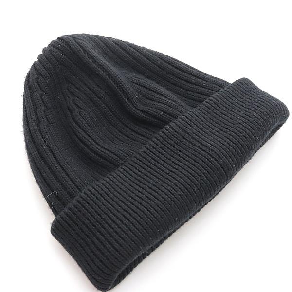 LOEWE ニット帽 黒 LOEWE 銀座店 ロエベ SALE ロゴ ビーニー ニット キャップ メンズ 黒