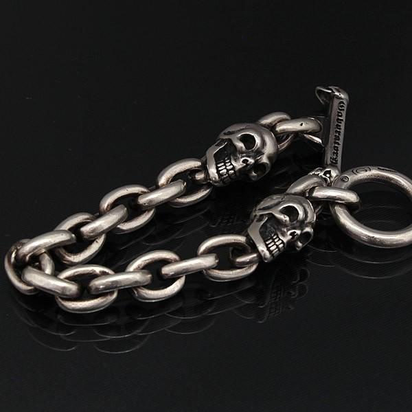 Gaboratory ガボラトリー ガボール 2スカル ブレスレット メンズ