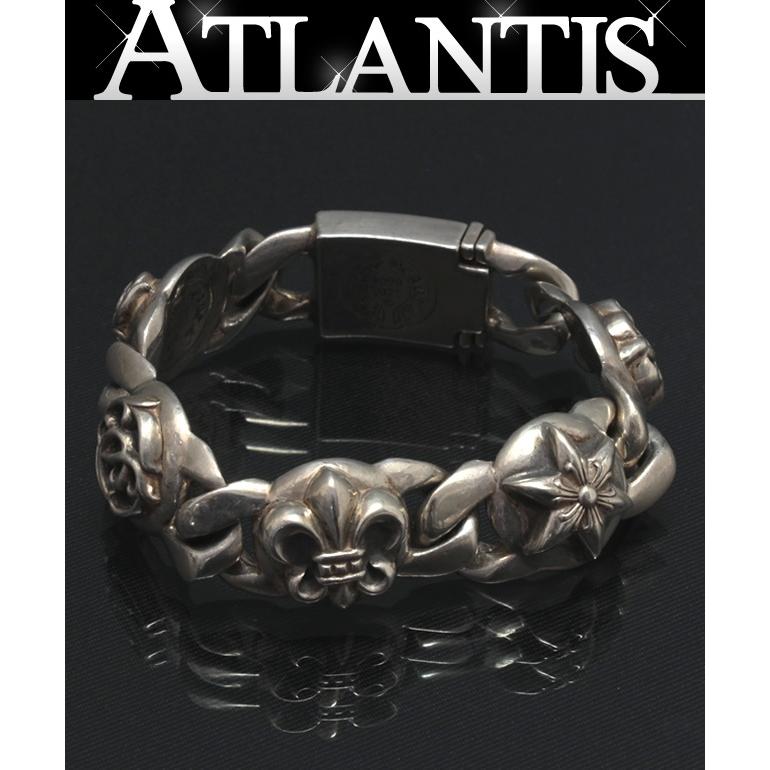 CHROME HEARTS 銀座店 クロムハーツ オールド BSフレア マルチリンク ブレス 5リンク メンズ シルバー SV925 ...