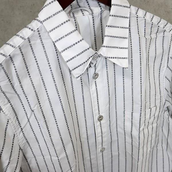 CHROME HEARTS 銀座店 クロムハーツ 新品 ロゴストライプ ボタン付き 