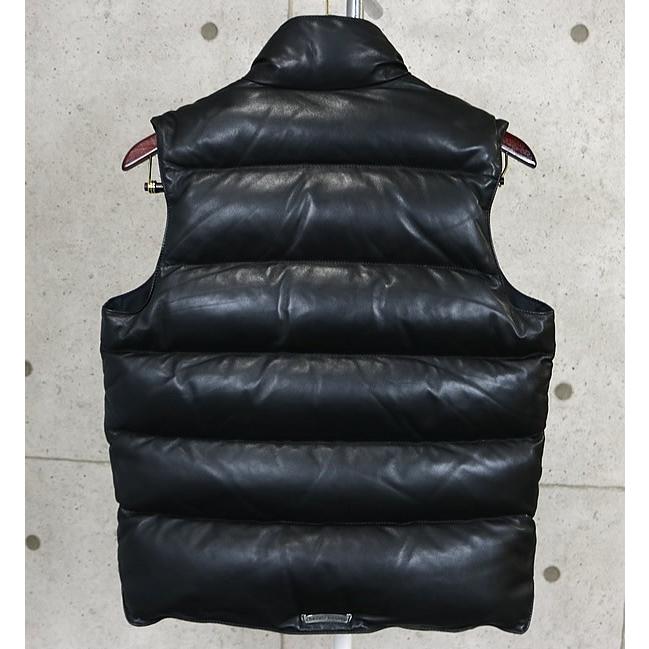 CHROME HEARTS 新宿店 クロムハーツ STIFF レザー ベスト クロスボタン