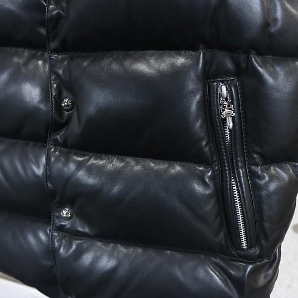 ✨クロムハーツ✨STIFF レザーベスト CHROME HEARTS 新宿店 クロムハーツ STIFF レザー ベスト クロスボタン