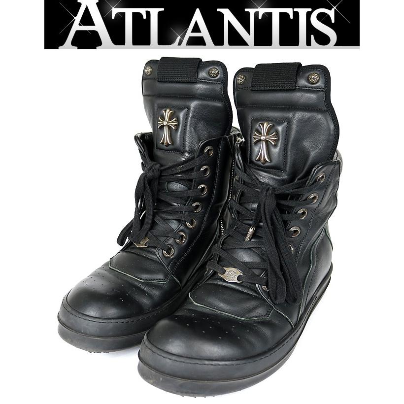 CHROME HEARTS 銀座店 クロムハーツ リックオウエンス ジオバスケット レザー スニーカー メンズ size:42 黒 99161 ...