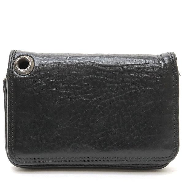【極美品】クロムハーツ グロメット付きレザーカードケース 名刺入れ CHROME HEARTS 銀座店 クロムハーツ グロメット付き レザー カード