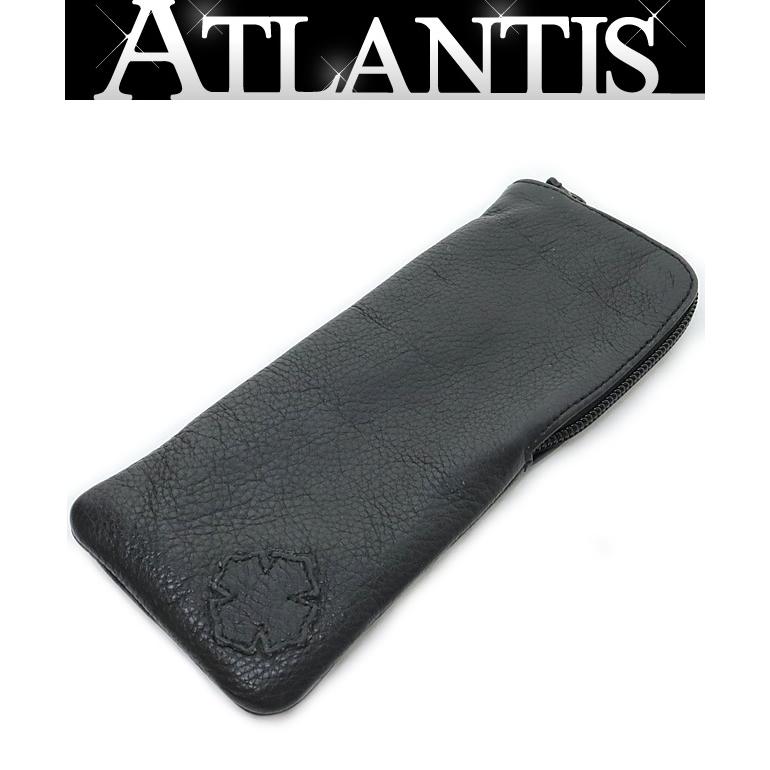 CHROME HEARTS 銀座店 クロムハーツ アイウェアケース ダガージップ クロスパッチ ソフトケース 眼鏡ケース 黒 99225 ...