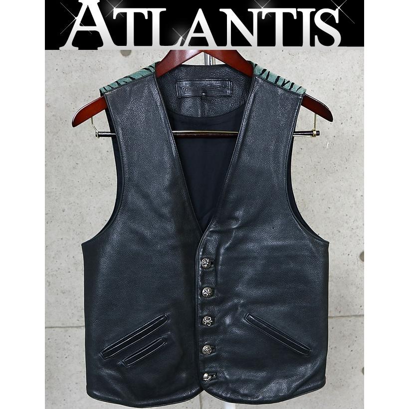 CHROME HEARTS 銀座店 クロムハーツ 5B マルチボタン レザー ベスト