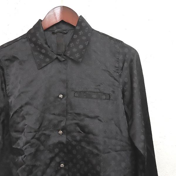CHROME HEARTS 銀座店 クロムハーツ 美品 クロスボタン 総柄シルク  