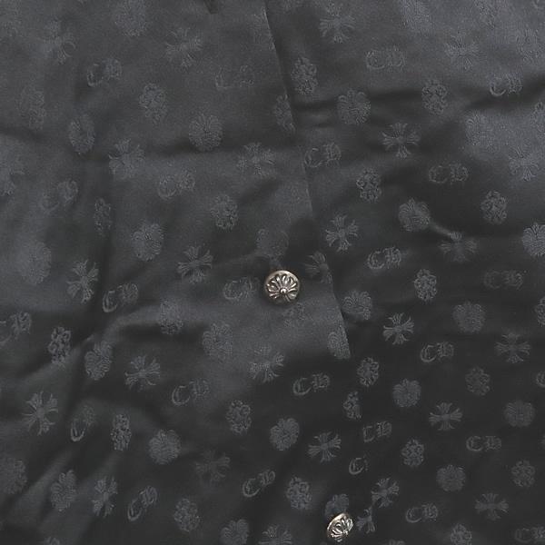 CHROME HEARTS 銀座店 クロムハーツ 美品 クロスボタン 総柄シルク  