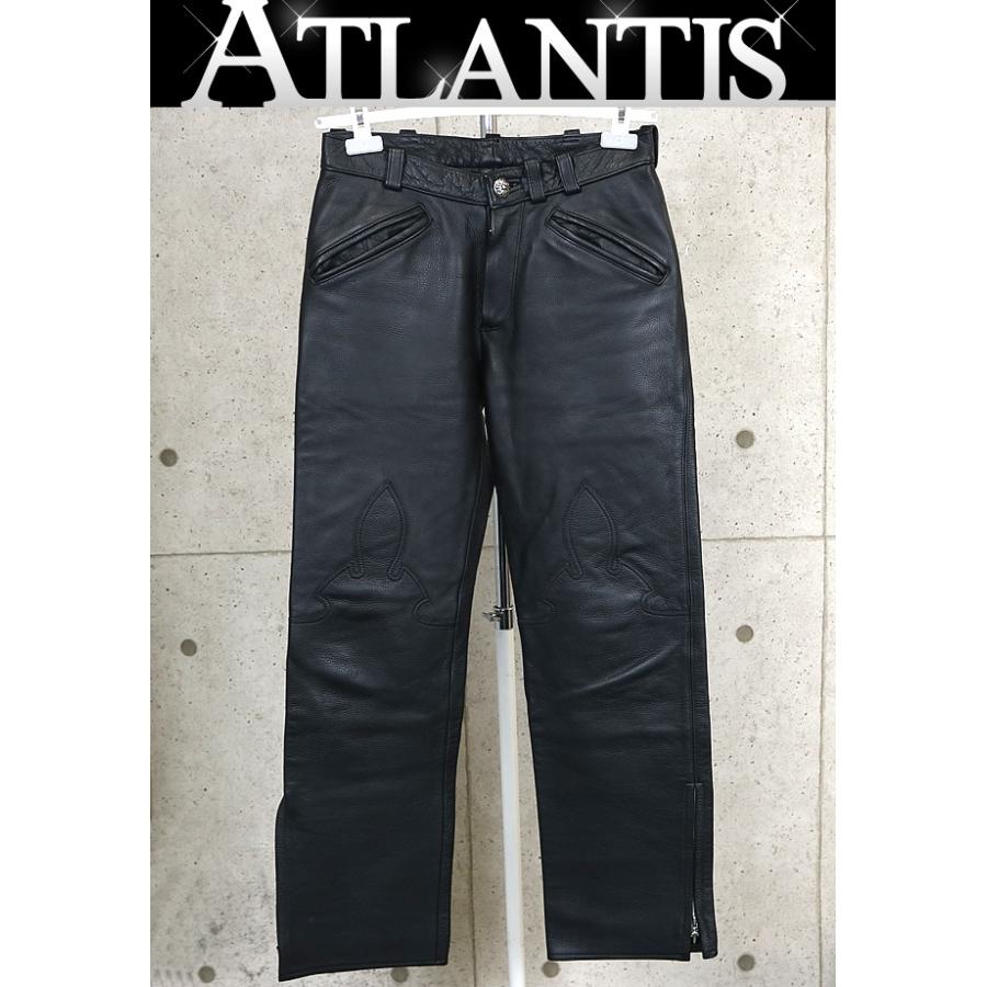 取下げ前セール★超レア★クロムハーツ★レザー★レディース CHROME HEARTS クロムハーツ ライダースジャケット レディース