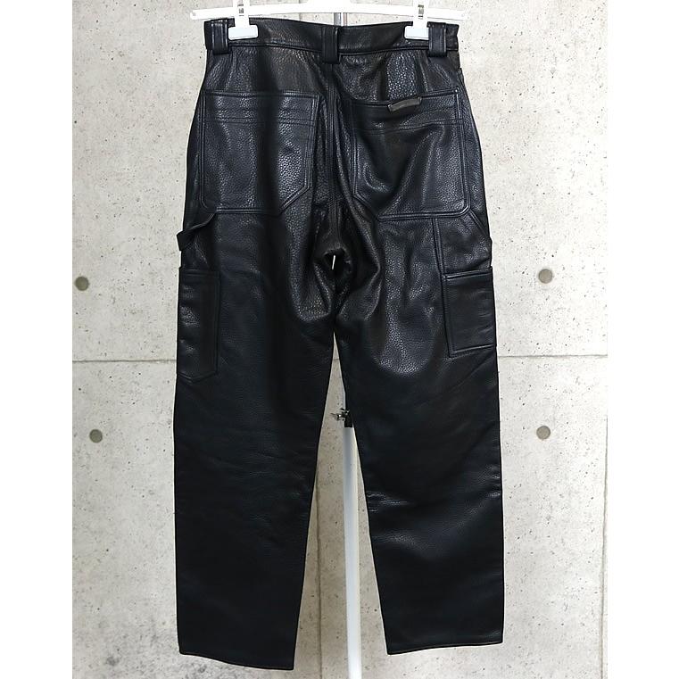 Chrome hearts クロムハーツ レザー フレアニー パンツ CHROME HEARTS(クロムハーツ) フレアニーレザーパンツ ブラック サイズ