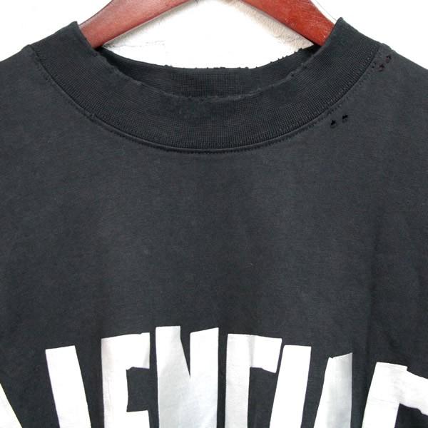 BALENCIAGA 銀座店 バレンシアガ テープロゴ ヴィンテージ加工 Tシャツ