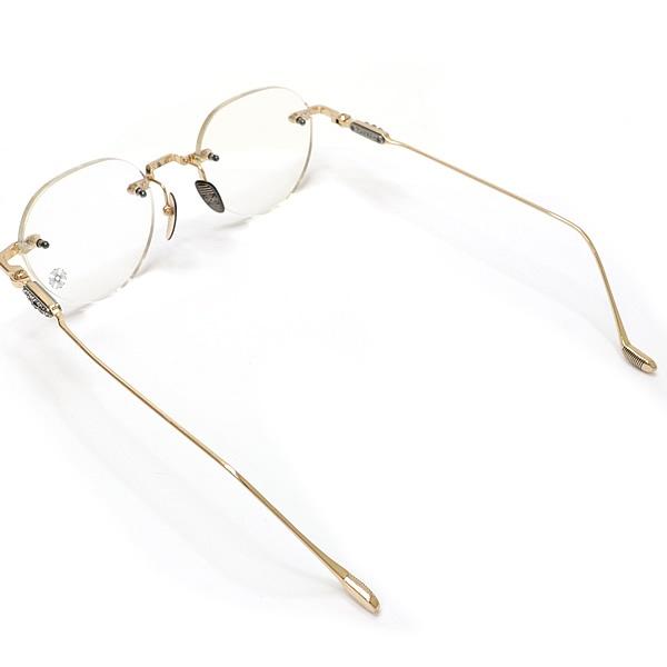 【新品】CHROME HEARTS クロムハーツメガネ ゴールド CHROME HEARTS 銀座店 クロムハーツ SALE 【SOFFFFFFFFERSI】 サイド
