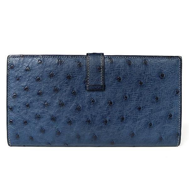 HERMES 銀座店 エルメス ベアンスフレ オーストリッチ □K刻印 二  