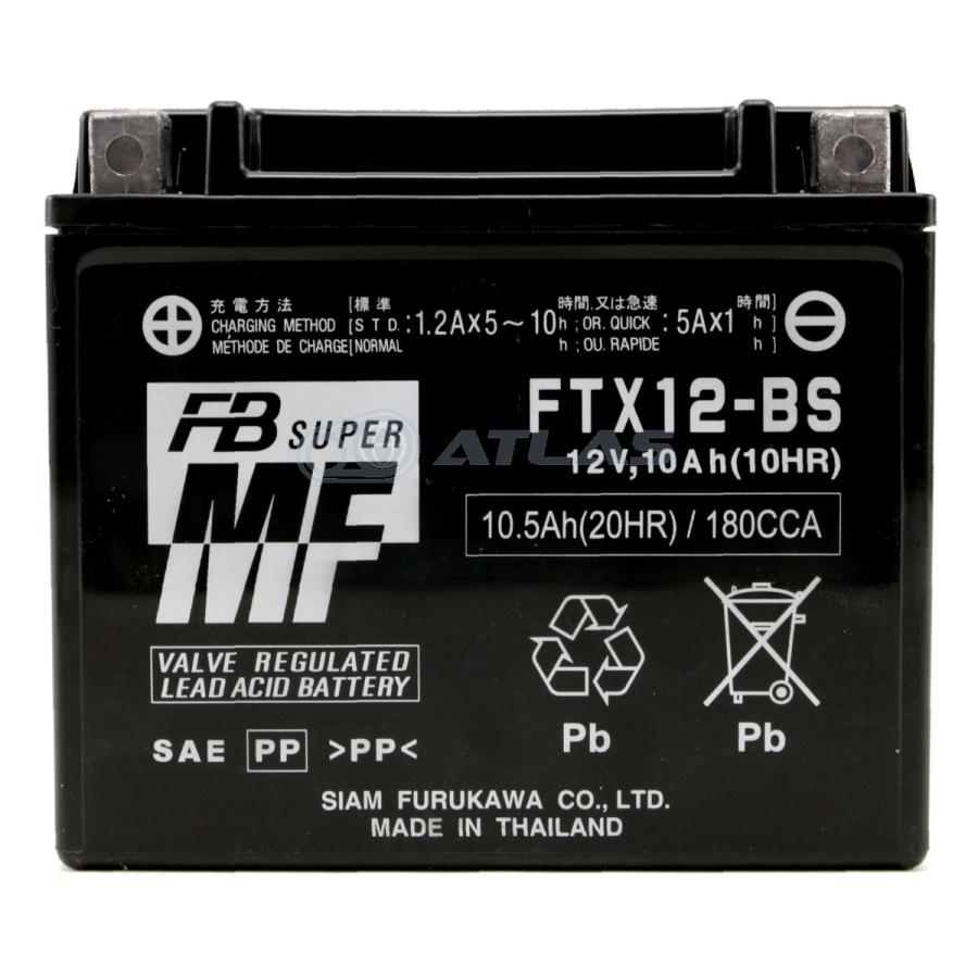 古河電池 バイク バッテリー FURUKAWA BATTERY FTX12-BS 液入り充電