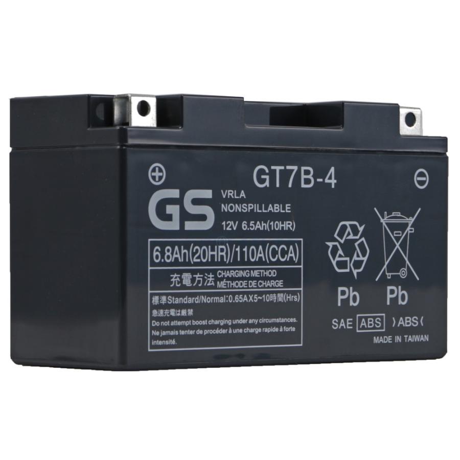 GSユアサ バイク バッテリー 台湾GS GT7B-4 1年保証 充電済 YT7B-BS