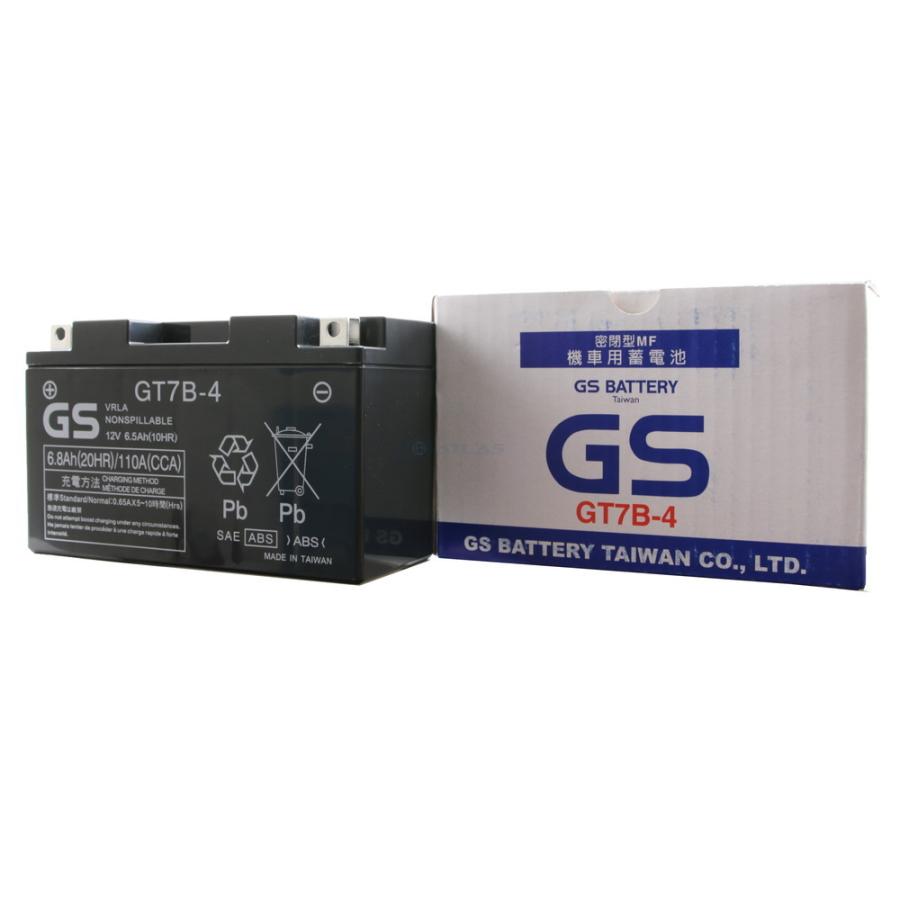 GSユアサ バイク バッテリー 台湾GS GT7B-4 1年保証 充電済 YT7B