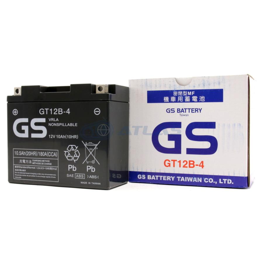 GSユアサ バイク バッテリー 台湾GS GT12B-4 メーカー初期充電 GSユアサ バイク バッテリー 台湾GS GT12B-4 メーカー初期充電