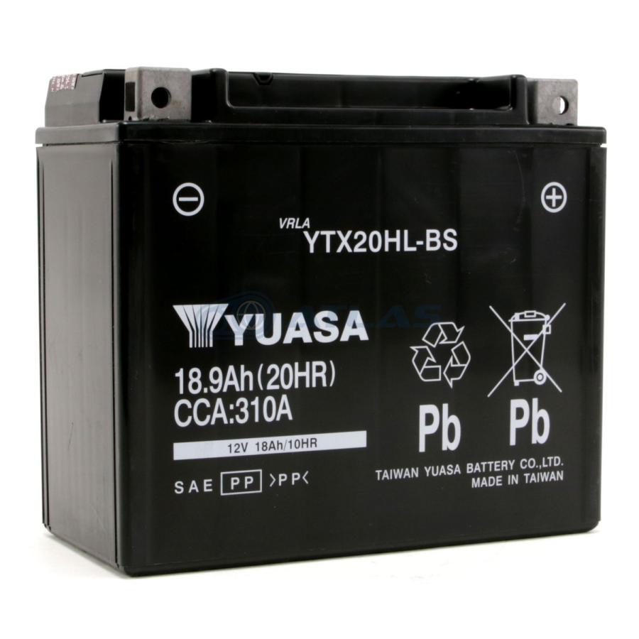GSユアサ 台湾YUASA ハーレー用AGMバッテリー YTX20HL-BS 液入り充電