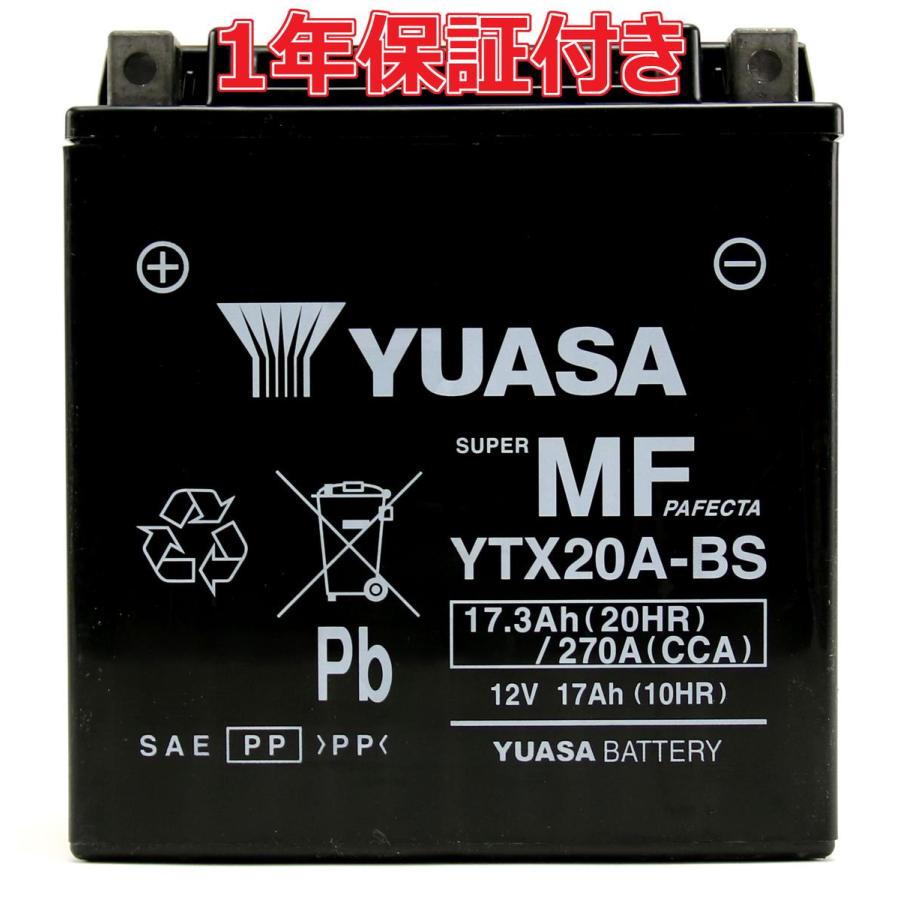 GSユアサ バイク バッテリー 台湾YUASA YTX20A-BS 液入り充電 GSユアサ バイク バッテリー 台湾YUASA YTX20A-BS 液入り充電