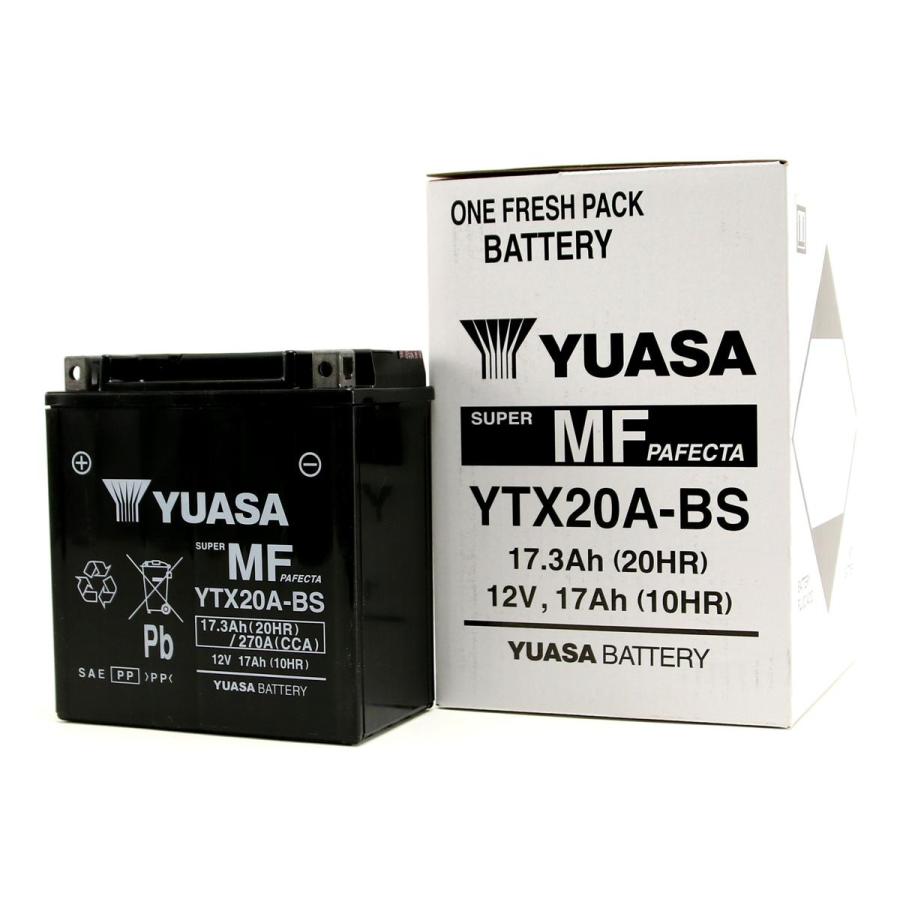 GSユアサ バイク バッテリー 台湾YUASA YTX20A-BS 液入り充電 GSユアサ バイク バッテリー 台湾YUASA YTX20A-BS 液入り充電