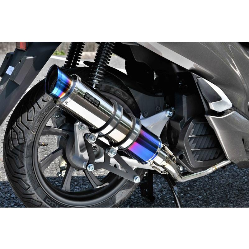 BEAMS マフラー G179-54-007 PCX125 18~ 2BJ-JF81 R-EVO2 ヒートチタン フルエキ ビームス｜atlas-parts｜03