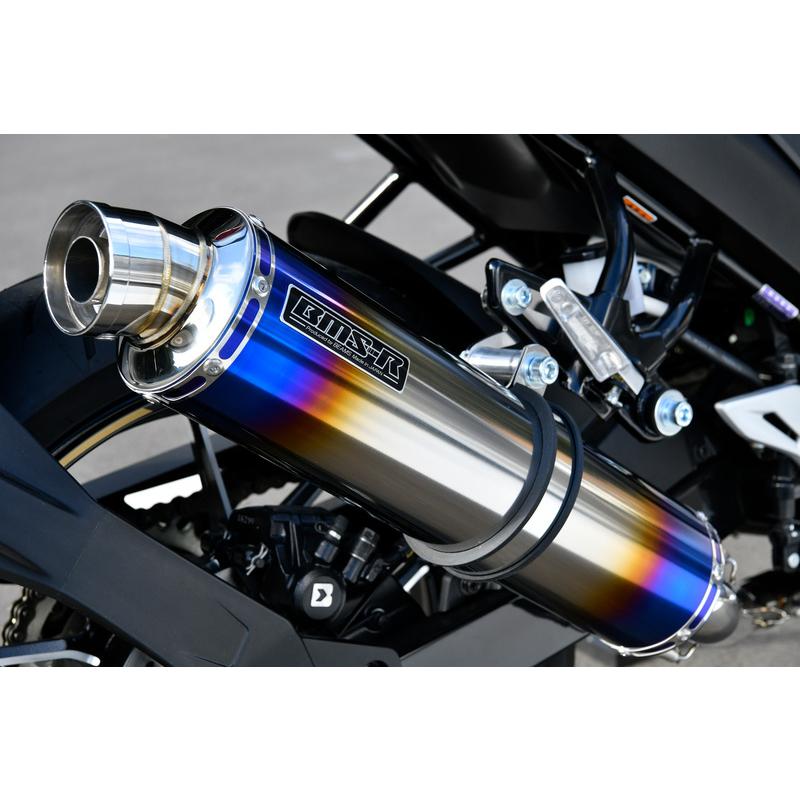 ジクサー ED13N ビームス R-EVO フルエキマフラー チタン 政府認証
