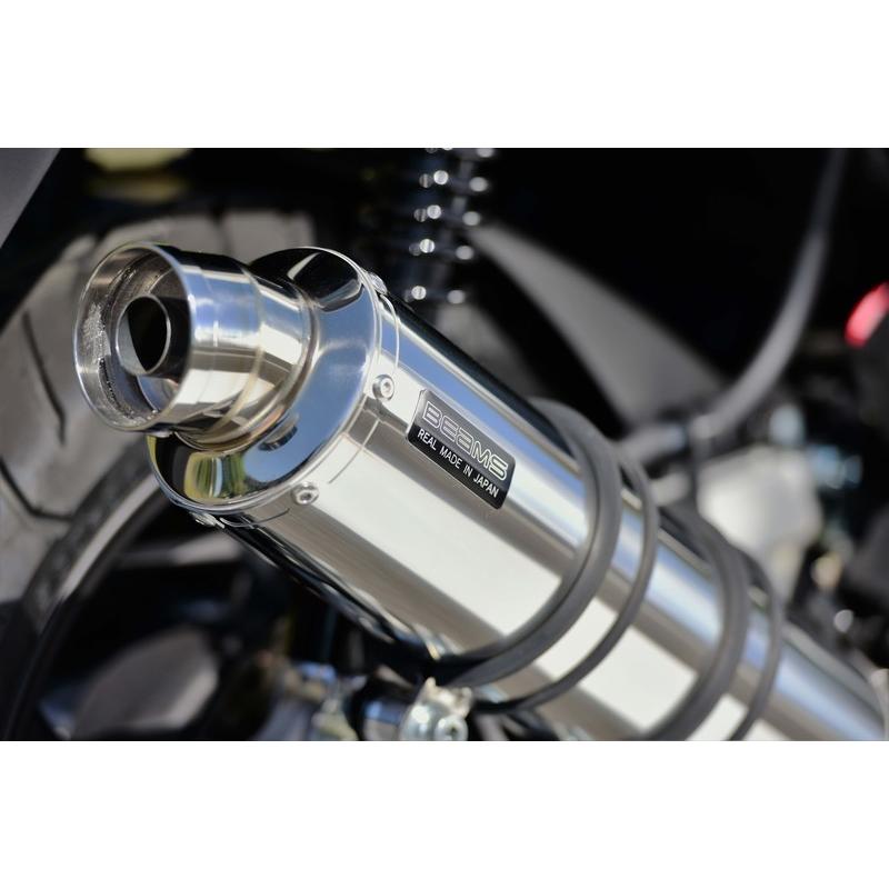 BEAMS G196-53-008 PCX160 2021~ 2BK-KF47 R-EVO ステンレス ビームス マフラーの画像