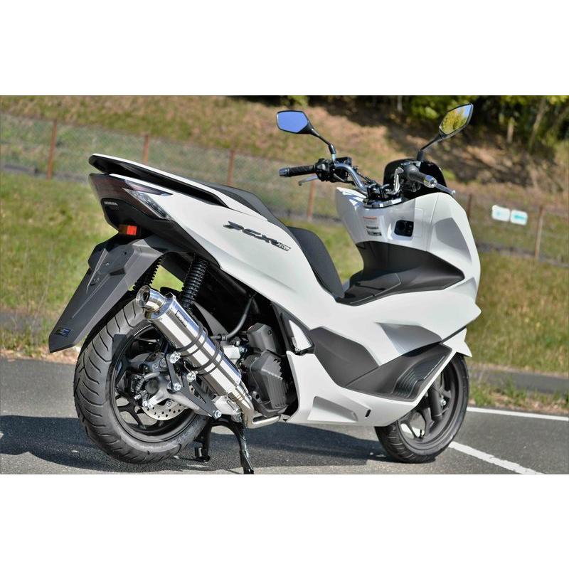 BEAMS G196-53-008 PCX160 2021~ 2BK-KF47 R-EVO ステンレス ビームス マフラーの画像