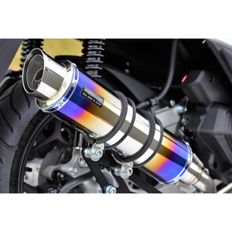 BEAMS G196-54-007 PCX160 2021~ 2BK-KF47 R-EVO2 ヒートチタン ビームス えり巻き マフラー-車、バイク、自転車-バイク