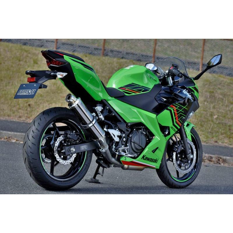 BEAMS G432-53-P4J NINJA400 Z400 2BL-EX400G 8BL-EX400L スリップオン R-EVOスーパーメタルブラック ビームス マフラー｜atlas-parts｜05