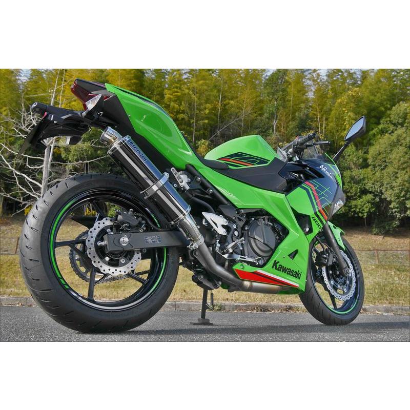 BEAMS G432-53-P4J NINJA400 Z400 2BL-EX400G 8BL-EX400L スリップオン R-EVOスーパーメタルブラック ビームス マフラー｜atlas-parts｜09