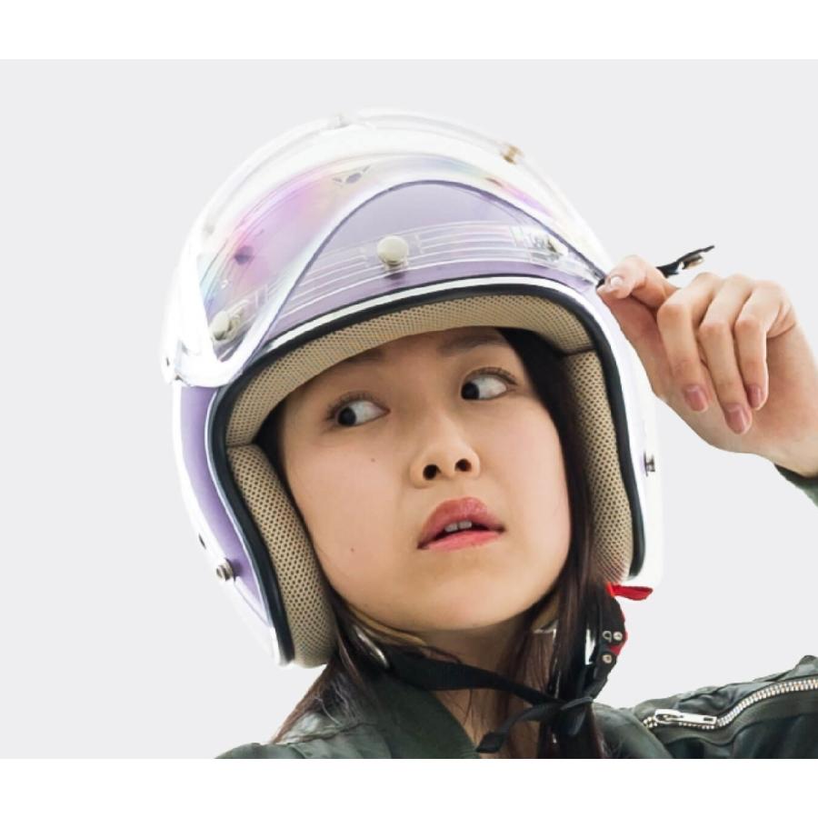 バイク ヘルメット ジェットヘル ダムトラックス フラッパージェットネクスト ピンク レディース フリーサイズ 57〜58cm|atlas-parts|02
