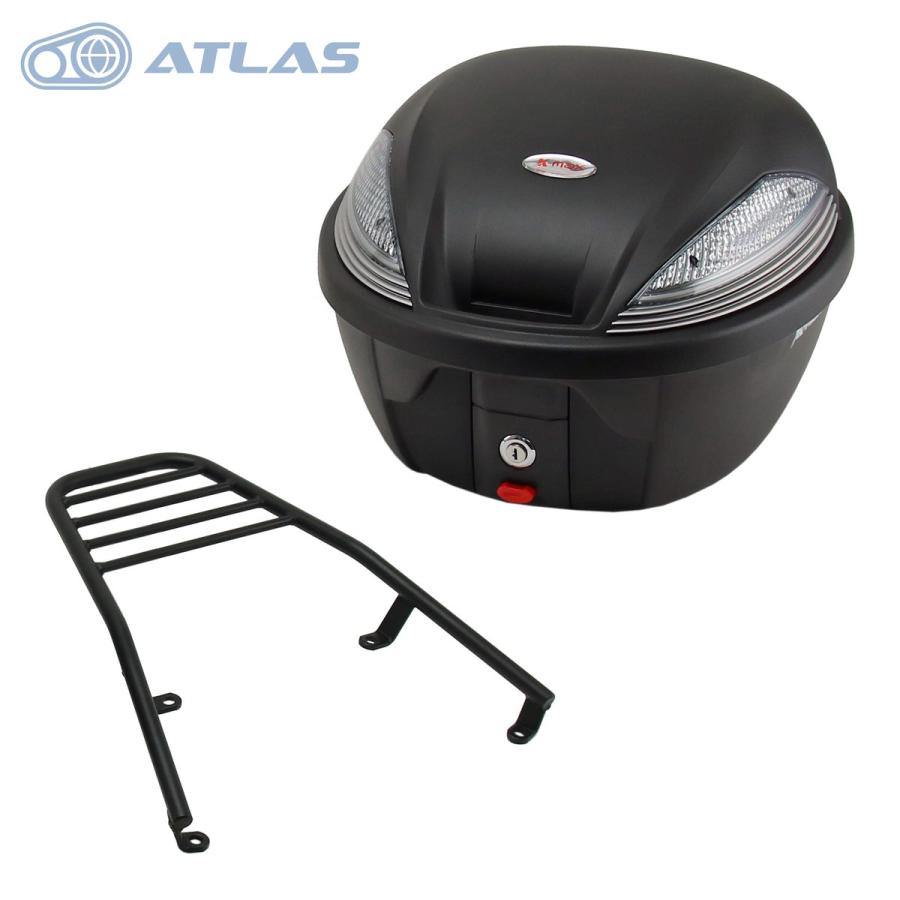 アトラス JOG125 ジョグ125 リアキャリアボックスセット30L : アトラス