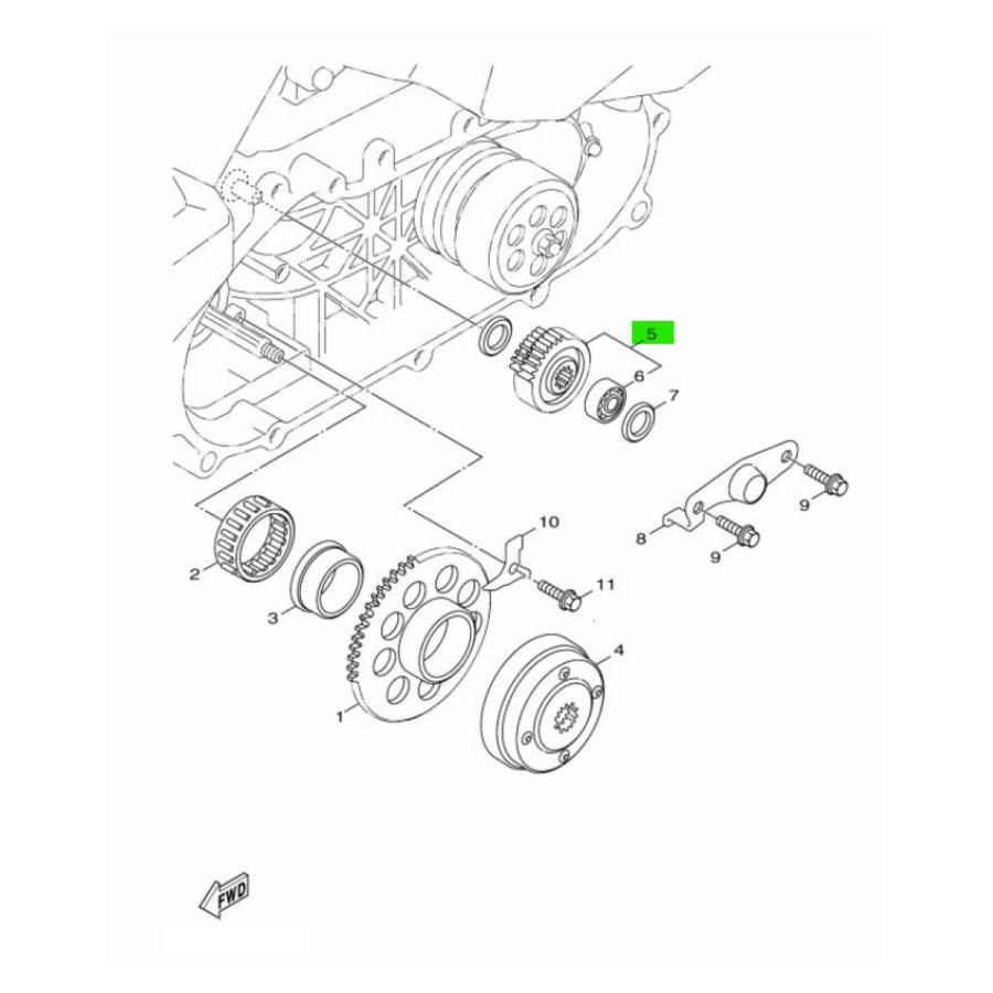 ヤマハ発動機 台湾ヤマハ純正 1〜5型シグナスX CYGNUS X 1〜2型BW'S