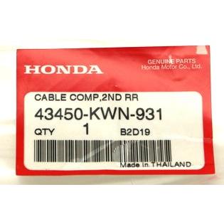 タイホンダ 純正 PCX JF28 ケーブルCOMP. リヤーブレーキセカンド