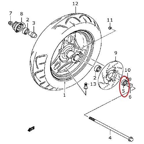 台湾SUZUKI純正 アドレス V125G S オイルシール フロント 台湾SUZUKI純正 アドレス V125G S オイルシール フロント