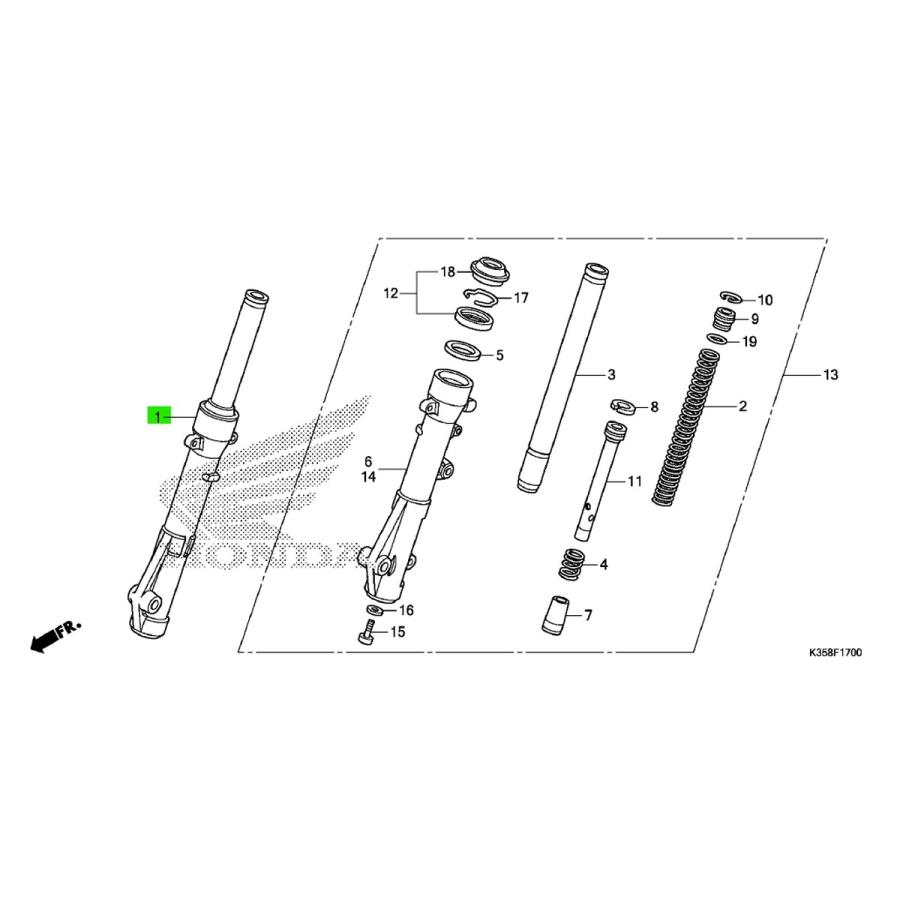 ベトナムホンダ純正 PCX JF28 JF56 PCX150 KF12 KF18 フォーク ベトナムホンダ純正 PCX JF28 JF56 PCX150 KF12 KF18 フォーク