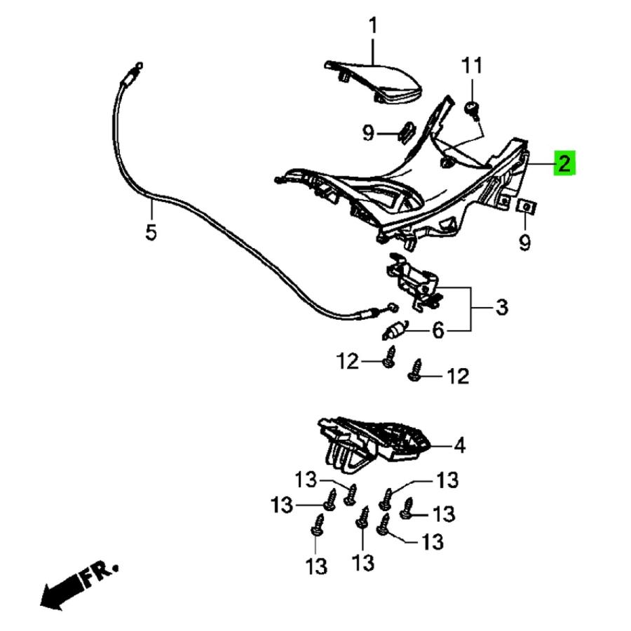 ベトナムホンダ 純正 PCX JF81 PCX150 KF30 カバー センター ベトナムホンダ 純正 PCX JF81 PCX150 KF30 カバー センター