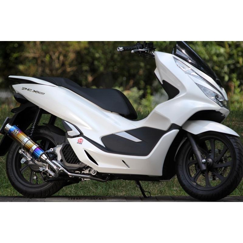 SP TADAO SP忠男 マフラー PC1-GE-44 18~PCX150 2BK-KF30 PURESPORT STitanBlue フルエキ
