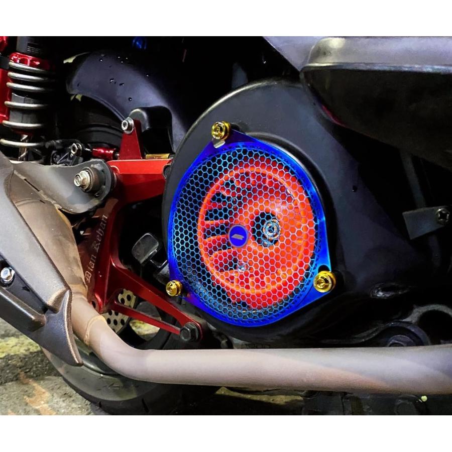 シグナス紫青　完全取り付けサポート付き DOG HOUSE 4型〜5型シグナスX CYGNUS X BREMBO 40mmピッチ 245mm