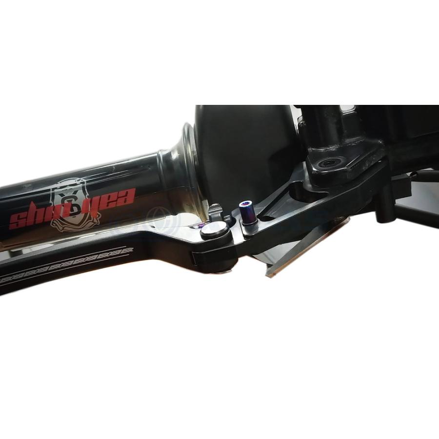 APEXX 6型 CYGNUS GRYPHUS シグナス グリファス グリフィス BW`S125 UBS パーキングストップ付アジャスタブル ブレーキレバーセット 鍛造 レッド