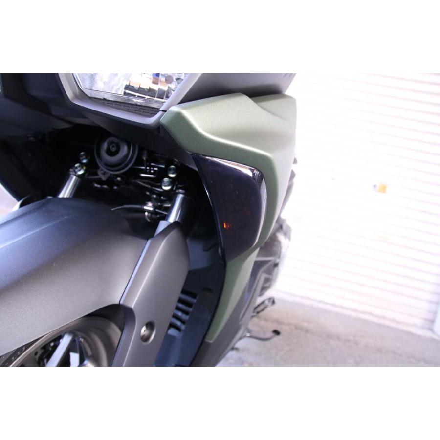 フロントバンパーパーツ スモークレンズ フロントバンパーパーツ スモークレンズ ZX-25Rウインカー