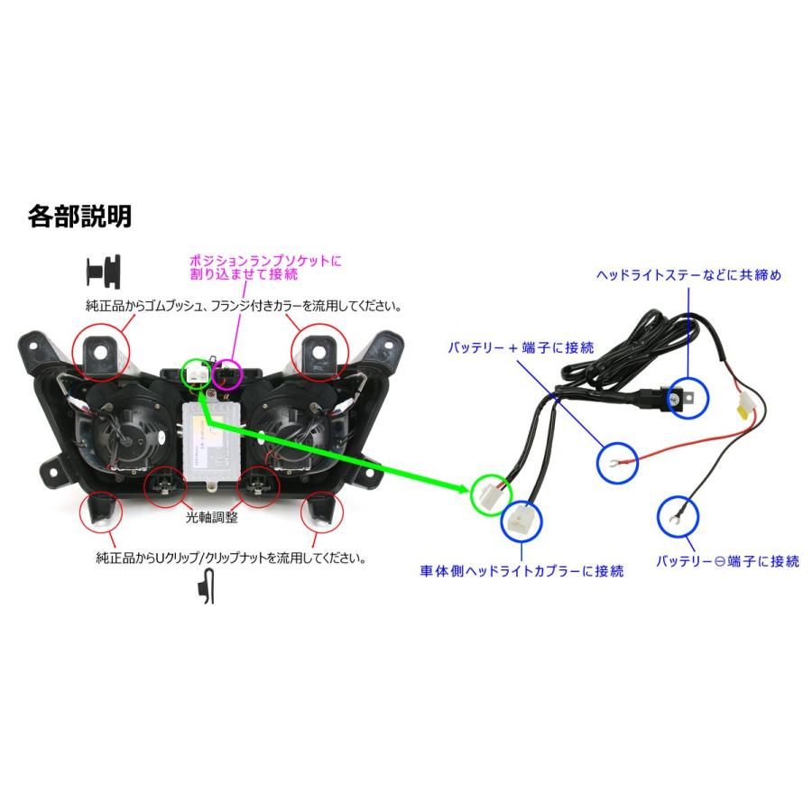 JING SHING X FORCE APL X LED デュアル魚眼ヘッドライトセット : ta