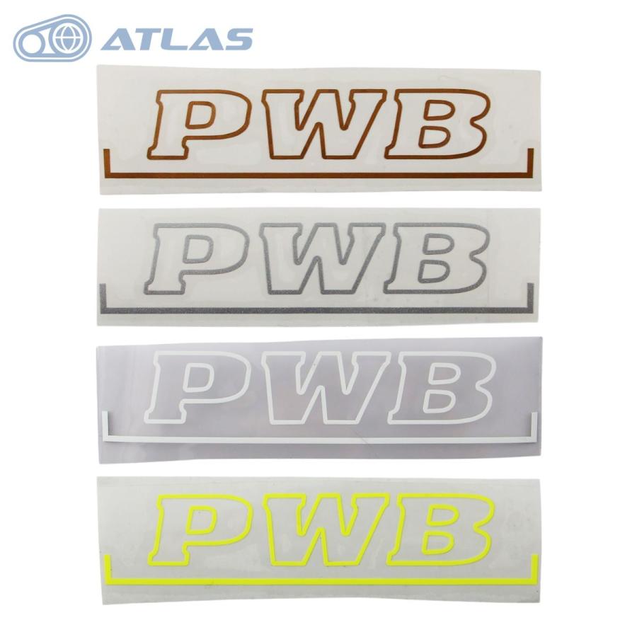 PWB フロントエアロフェンダー用ステッカー ラベル 1枚 : アトラス