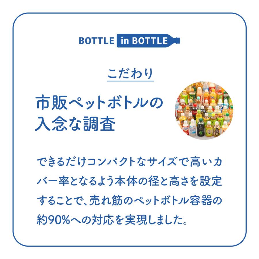ペットボトルホルダー ボトルインボトル 500ml 650ml 保温 保冷 真空断熱 水筒 ステンレス 折りたたみ ハンドル付 キズ付きにくい ボトルクーラー カバー ABIB-E | Atlas（キッチン、日用品） | 19