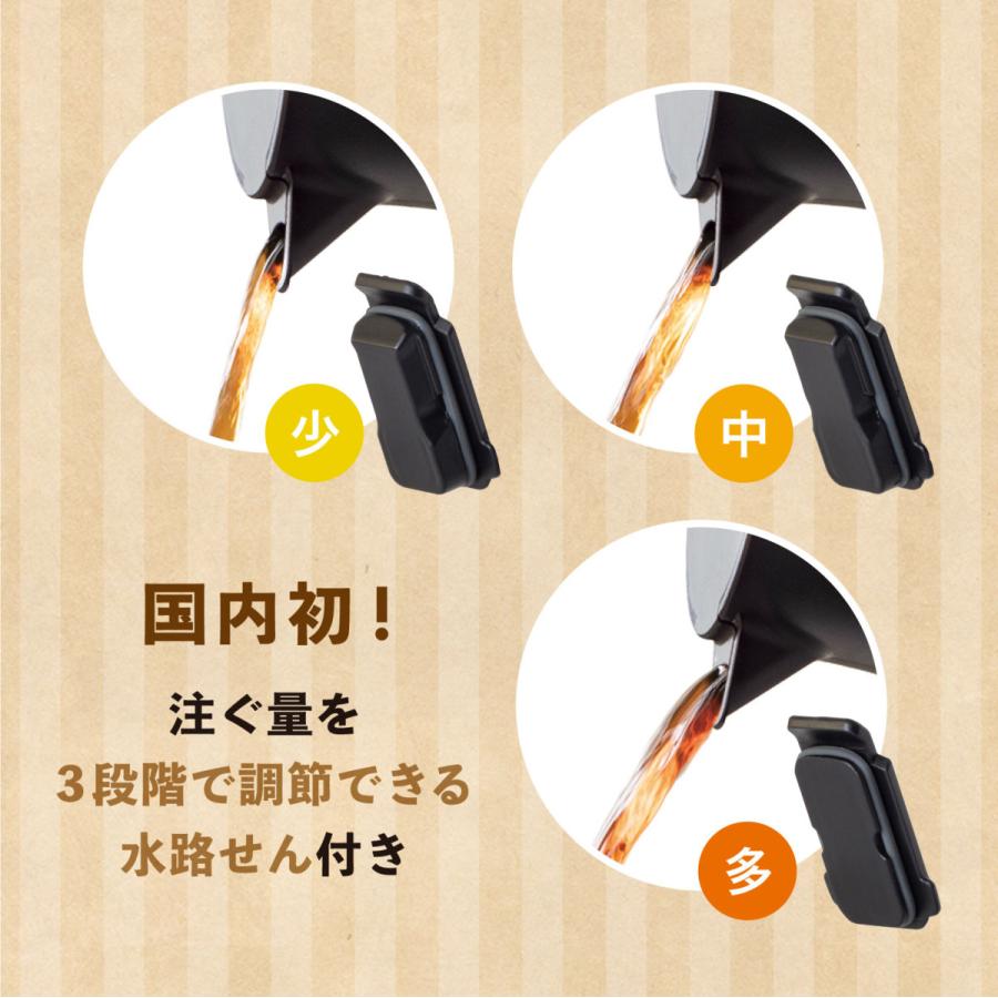 6個セット コーヒーサーバー 卓上ポット 650ml 保温 保冷 真空断熱 保温ポット 保冷ポット ステンレス 水量統制機能 直接ドリップ カフェリンク ACS-605BK6P_3
