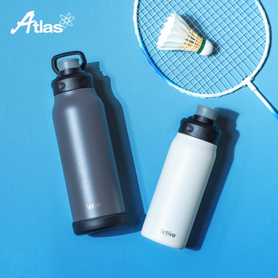 Atlas 水筒 1リットル 1L 保冷 真空断熱 ステンレス 軽量 ダイレクト