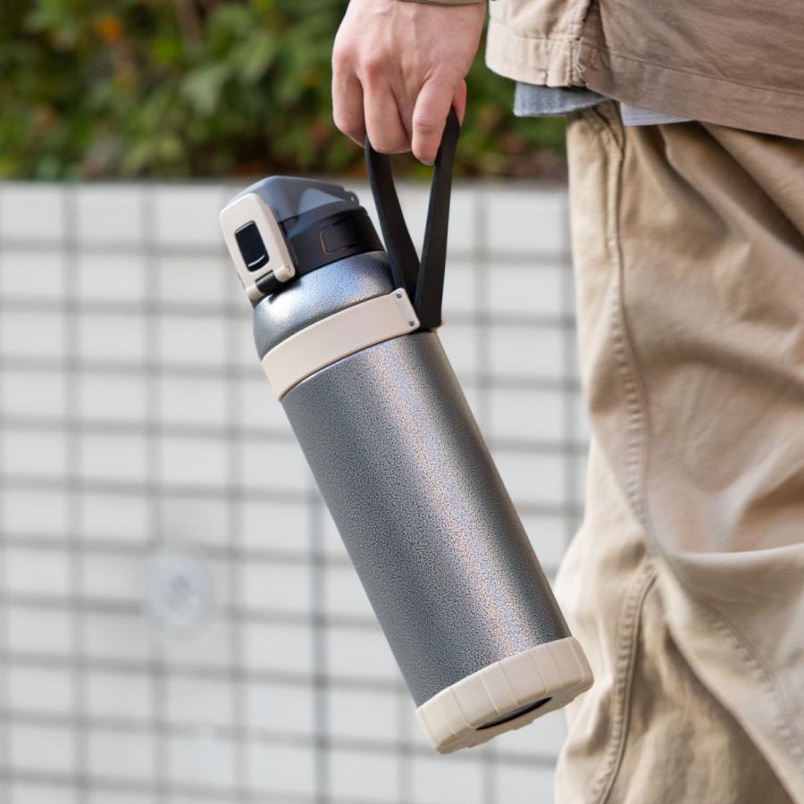 Atlas 水筒 1.5リットル 1.5L 直飲み ワンタッチ 保冷 真空断熱 大容量