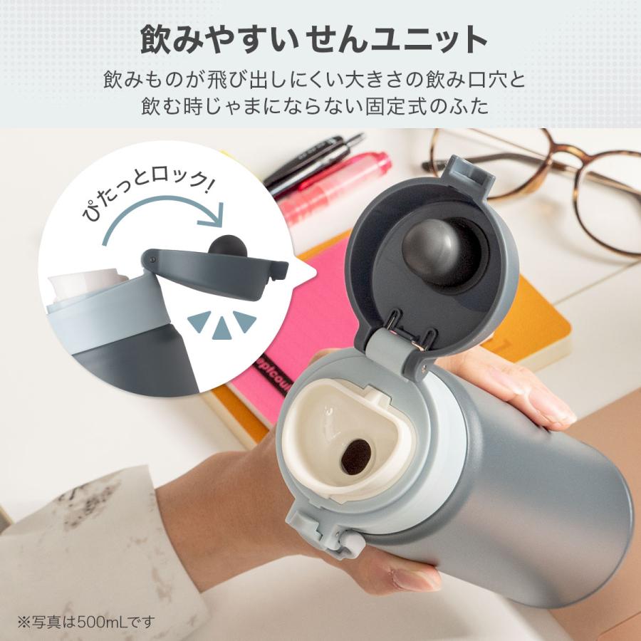 Atlas 水筒 600mL 保温 保冷 真空断熱 分解して洗える 超軽量