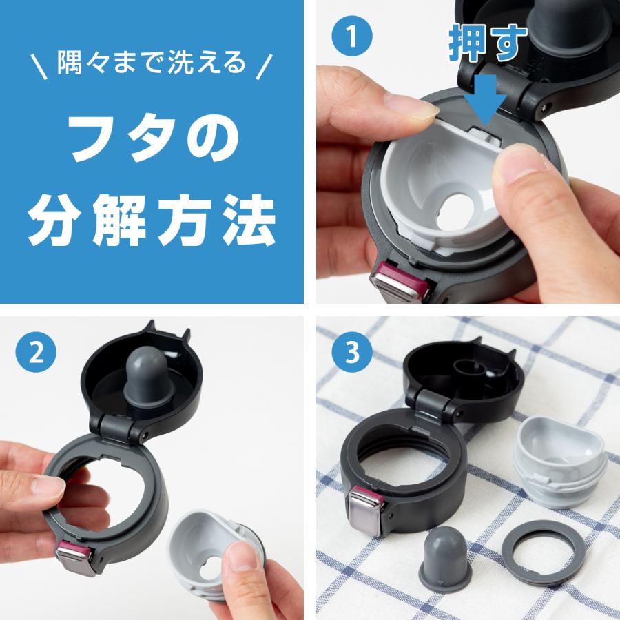 Airlist（Atlas） 水筒 620ml 保冷 保温 真空断熱 ステンレス 超軽量 ワンタッチボトル マグボトル 洗いやすい 大容量 ...